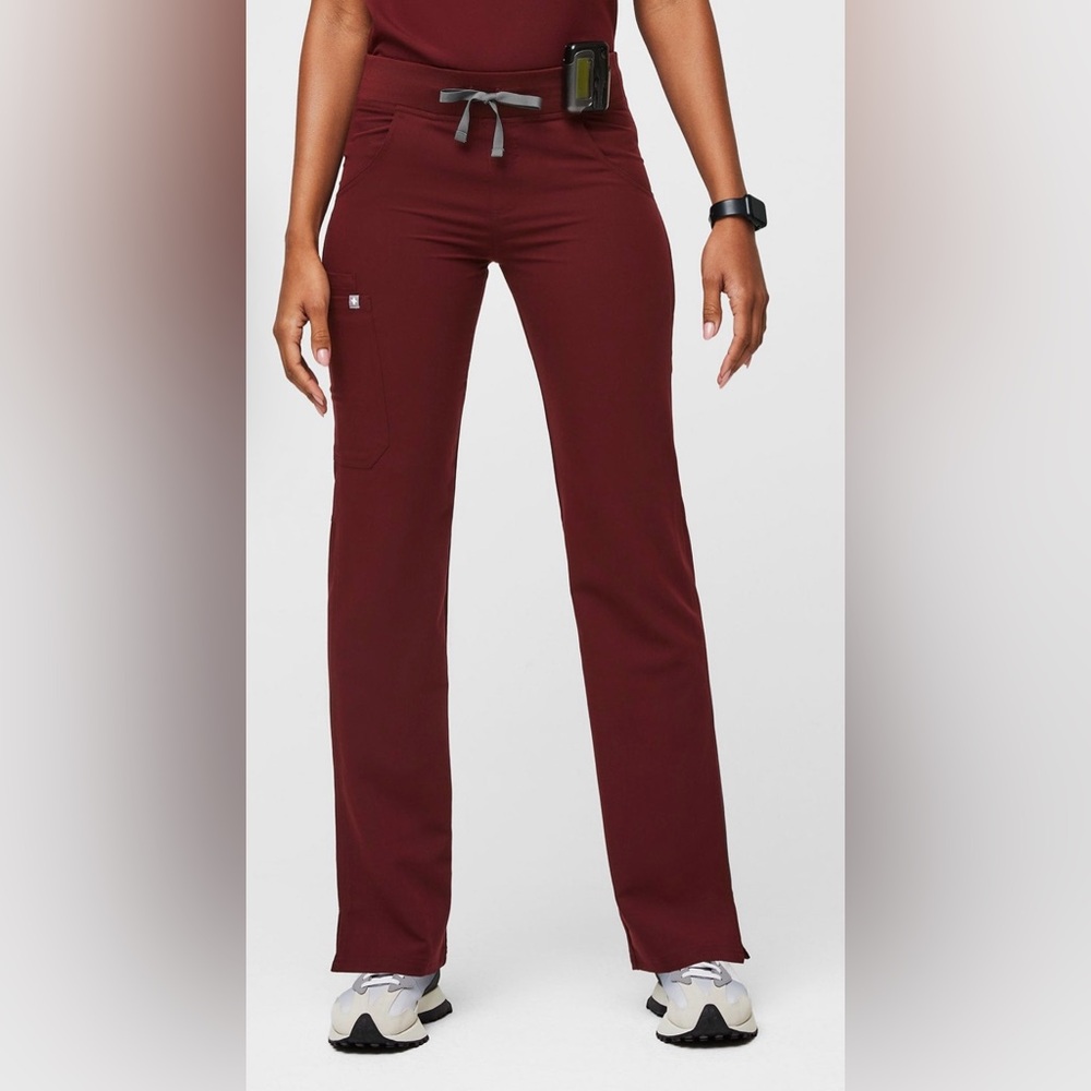 FIGS Kade Cargo Maroon Pants - MP